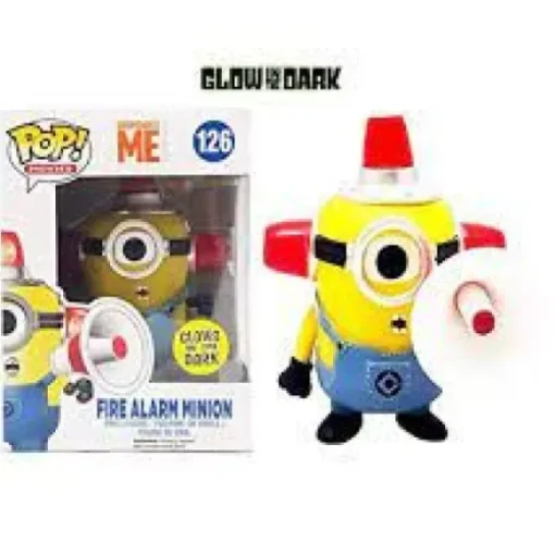 Despicable Me Fire Alarm Minion GITD Exclusive Funko Pop! Vinyl Figure