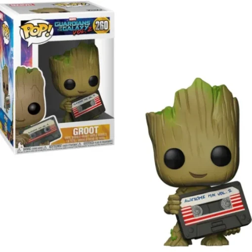 Marvel Guardians of the Galaxy Vol. 2 Groot with Cassette Funko Pop! Vinyl Figure