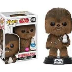 Star Wars Chewbacca With Porg Flocked Exclusive Funko Pop! Vinyl Figure