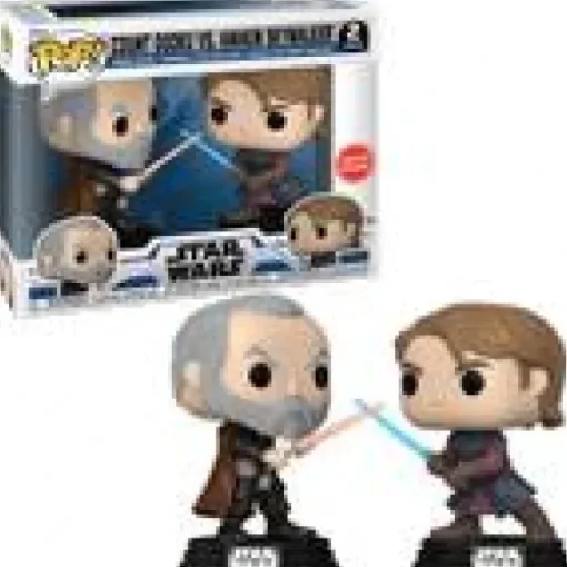 Star Wars Count Dooku vs Anakin Skywalker 2-Pack Exclusive Funko Pop! Vinyl Figure