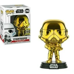 Star Wars Stormtrooper Gold Chrome Exclusive Funko Pop! Vinyl Figure